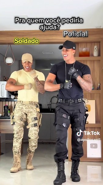 Soldado ou Policial? Descubra a divertida dança dos Tiktokers!