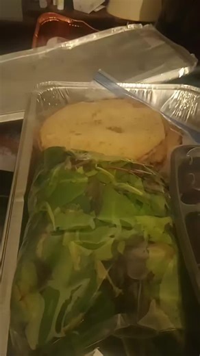 auntie's are the best still haven't finished the one she gave me yesterday but at least you make sure I'm taking care of 🤏🏾😜🥒🥬🫑🥕🍗🥩🍽️🍽️🍽️