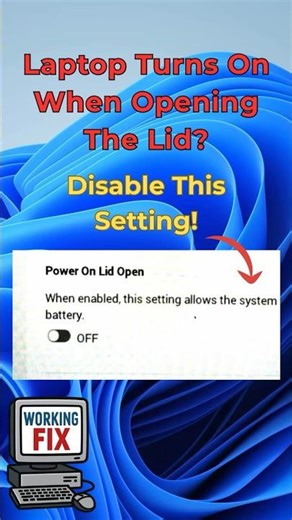 Stop Your Laptop from Turning On Automatically!💻