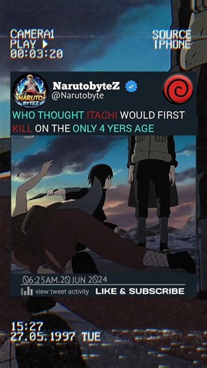 ITACHI'S FIRST KILL 🗿