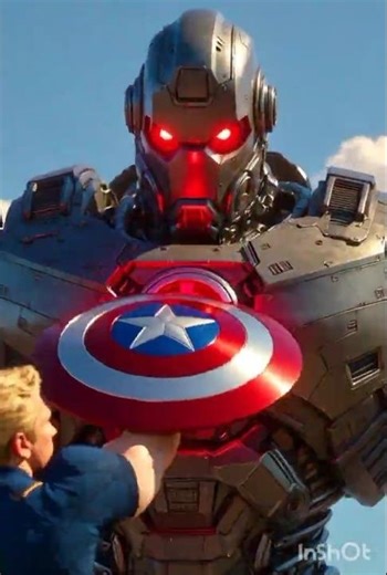 Captain America fight your robot #marvel #captainamerica #avengers #facts #ironman #marvel 🥀🥀