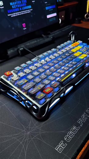 Respawned my setup… Gravastar K1 Pro just unlocked boss-level sound 🎮⌨️🔥 #typinglegends #gravastar #gamingsetup #mechanicalkeyboard #asmr