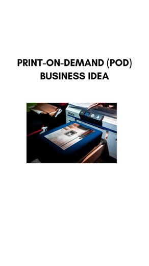 ZERO TO MILLION on Instagram: "Print-on-Demand (POD) business idea."