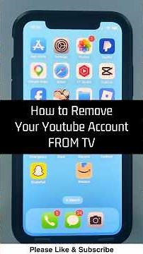 How to Remove Your Youtube Account From TV