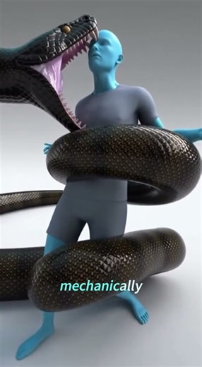 How a massive python swallows you. #AnatomySimulation#CGIAnimation#PythonAttack#UnrealEngine5