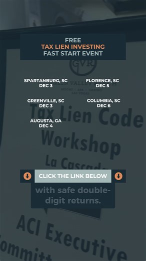 26K views | Join me at my FREE Live Tax Lien Investing Fast Start...