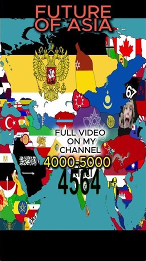 The future of ASIA in FLAGS #shorts #future #history #geography #flag #mapping #futureofworld