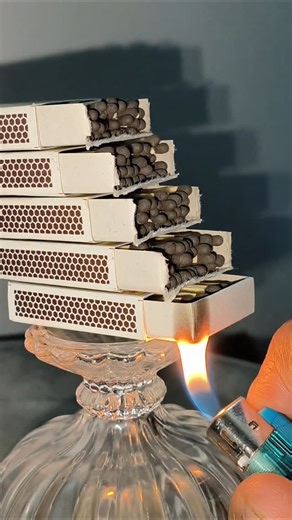 Experiment hub on Instagram: "Matchbox chain reaction"