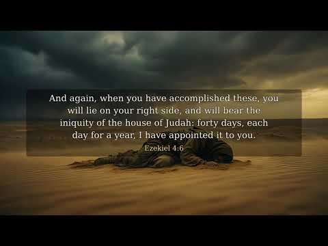 Ezek 4 - Lying 390 Days on One Side | UPDV Bible in 4K