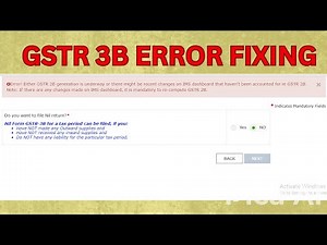 GSTR 3B IMS Error Fixing #gstregistration #gstreturnform #gstr1 #gstr3bfiling #gstr3b #gstreturns