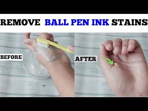 How To Remove Ballpoint or Pen Ink Stains from Hands with Home Solution
