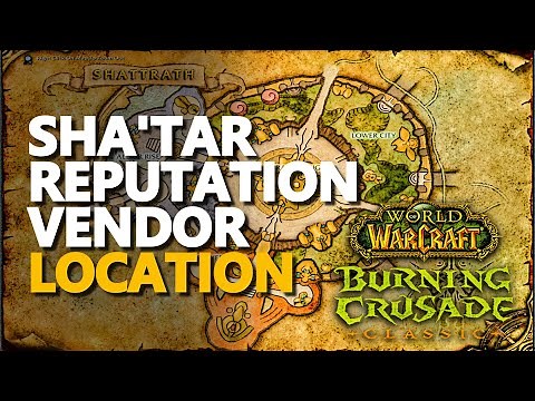 Sha'tar Reputation Vendor Location WoW TBC (Almaador)