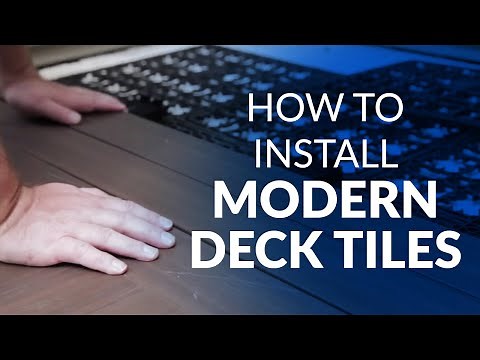 How to Install Modern Deck Tiles | Deck in a Box
