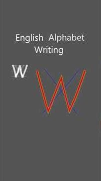 Learn how to write letters in the English alphabet #shorts