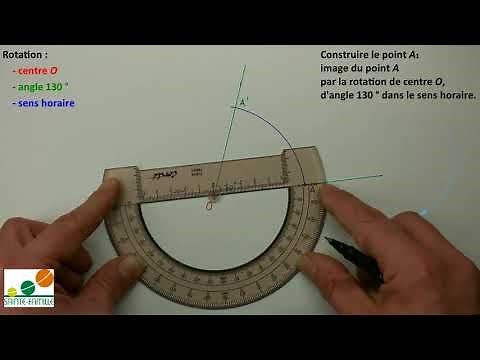 Construire l'image d'un point et d'une figure par une rotation