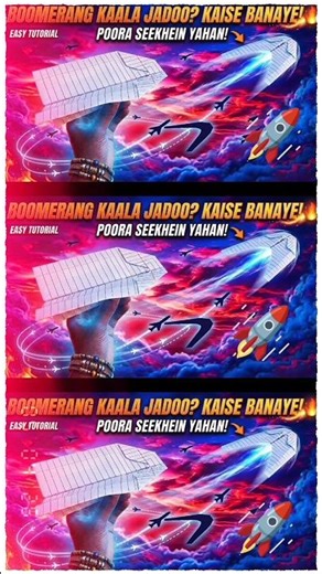 BOOMERANG KAALA JADOO? 😱 Kaise Banaye! #shorts