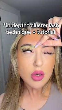 In Depth Step by Step DIY Cluster Lash Tutorial: Long Cat Eye
