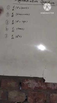 Basic Differentiation Questions | Class 12 Maths | Derivative Trick