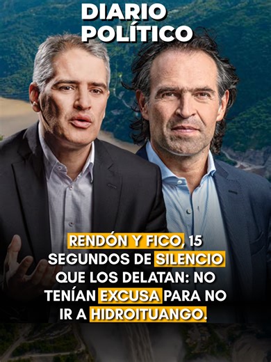 RENDÓN Y FICO, 15 SEGUNDOS DE SILENCIO QUE LOS DELATAN: NO TENÍAN EXCUSA PARA NO IR A HIDROITUANGO. 🤐🎥 El momento es tan incómodo como revelador. En plena entrevista en Noticias Caracol, el periodista intenta conectar con el gobernador de Antioquia, Andrés Julián Rendón, y el alcalde de Medellín, Federico Gutiérrez, para que expliquen por qué no asistieron a Hidroituango. Lo que sigue es un silencio eterno de más de 15 segundos, miradas perdidas, desconcierto total. Mientras tanto, el comandan