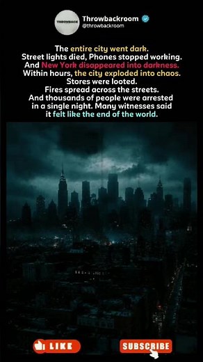 ONE OF THE MOST CHAOTIC NIGHTS IN AMERICAN HISTORY #newyork #blackout #nyc #fyp
