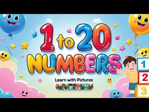 1 to 20 Numbers with Pictures | Learn Counting for Kids #Numbers #Counting #1to20 #educational