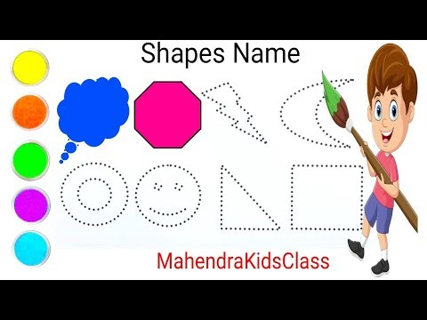 Learn 2D Shapes color for Kids | Shape song draw for kids | Toddlers Learning Preschool #Shapes #art