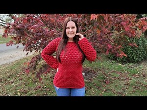 Easy Crochet Raglan Sweater Tutorial