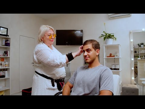 ✂️(ASMR) He came for a full service and was surprised. Haircut and wash #asmr #hairstyle #haircut