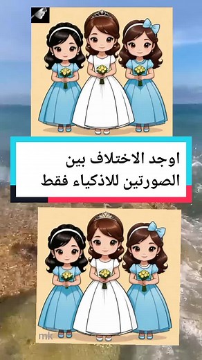 اوجد الاختلاف بين الصورتين للاذكياء فقط