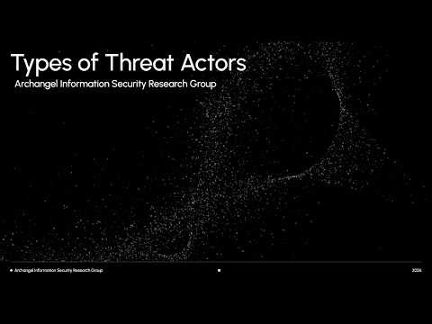 Threat Actor Types | Cybersecurity Training