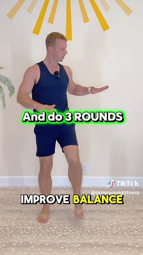 Balance, mobility, and stability all can be improved with these 4 moves #fullbodyworkout #fitnesstips #seniorfitness