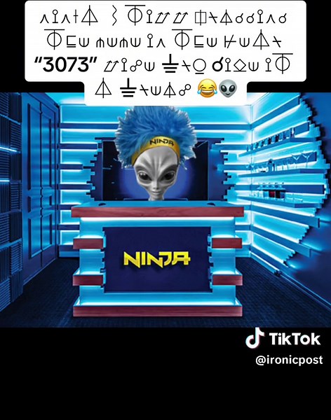 Alien Vorp Meme with Ninja Low Taper Fade in the Year 3073