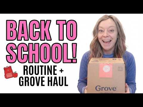 Back to School Routine + Grove Haul & New McDonald's Happy Meals! | Weekly Family Vlog