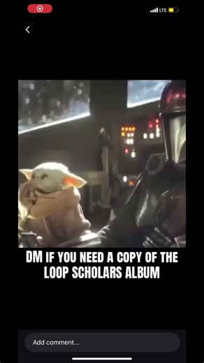 Baby Yoda knows wussup lol 💿🎓 #loopscholars #sykadelix #starwars #babyyoda #mandalorian