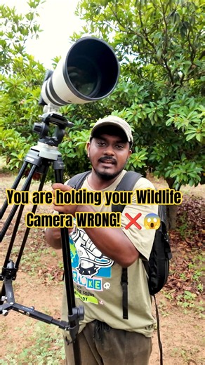 The Right Way to Hold a Heavy Camera & Tripod Setup! 🛑📸 | Day 23/30 #shorts