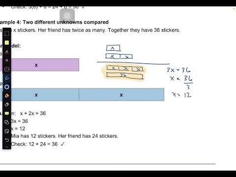 Simple Equations and the Bar Model