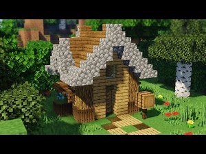 Minecraft | How to build a Small Simple and Tiny 5x5 Oak House!