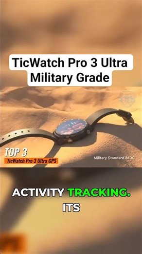 Link In Bio (No-25)Unbreakable Smartwatch? TicWatch Pro 3 Ultra Military Grade