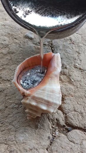 Forging a Silver Snail Shell: Molten Metal Art from Scrap! #viralvideo #restoration #reels #art