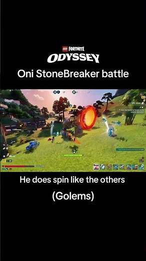 Oni Stonebreaker Battle on Lego Fortnite Odyssey