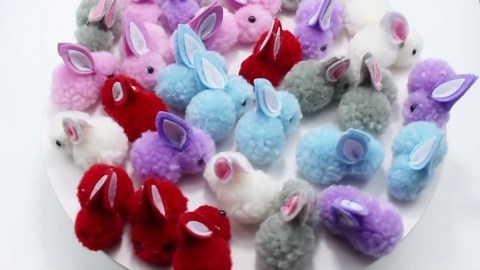 30 Pcs Mini Plush Easter Bunny Animals, Miniature Stuffed Rabbit, Soft Tiny Stuffed Animals Easter Bunnies Plush Rabbit for Easter Basket Stuffers, DIY Hair Clips (30)