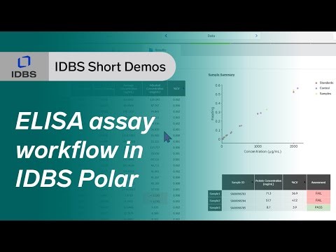 Using a plate-based assay workflow in IDBS Polar : setup, analysis & reporting