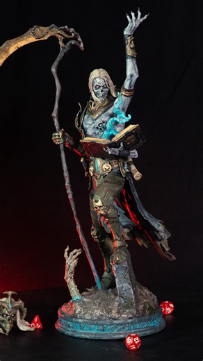 😈 TBT to face your fate... Luthumos, Lord of the Dead — a statue that strikes pride in those who own it and fear in those who face it. Straight from the Loot Rewards Store, this epic statue isn’t just decor — it’s a warning. 👇 Tag someone brave (or foolish) enough to challenge him! #LootStudios #DungeonsAndDragons #3DPrinting #MiniaturePainting #TabletopGaming #3DPrintedStatues | Loot Studios