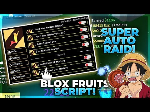 EL MEJOR (SCRIPT) Autofarm Blox Fruits SIN KEY Indetectable PC&Mobile RAZE V4, AUTO MIRAGE 2023🔥