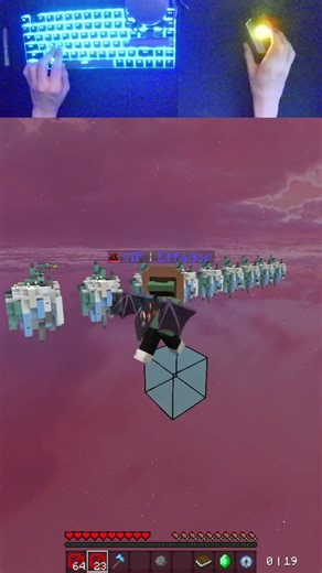 Incredible Godbridge #shorts #minecraft #bedwars #bridging #dragclick #tellybridge #mcplayhd