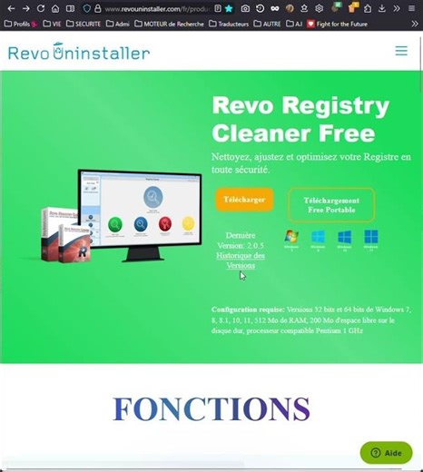 #Windows#Revo Registry Cleaner Free passe en version 2.0.5