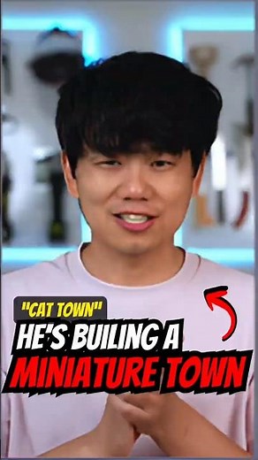 He Built a Miniature City for His Cats!