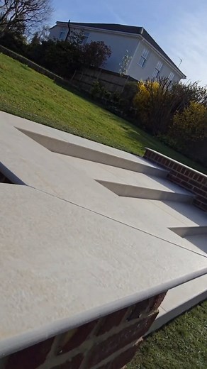 3.1K views · 70 reactions | Come and watch us install these beautiful steps into this 60s garden wall finished off with matching copings and a ramp for easy access  #fyp #foryou #foryoupage #trade #diy #garden #steps #project #transformation #landscaping #reels #content #creator ##instagram #surrey #landscaper #uk | RKS Landscapes | Facebook