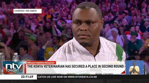 18K views · 463 reactions | Munyua Stuns Darts World: Kenyan debutant David Munyua defeats world number 18 Mike De Decker at the PDC World Darts Championship in London. #NTVTonight | NTV Kenya | Facebook