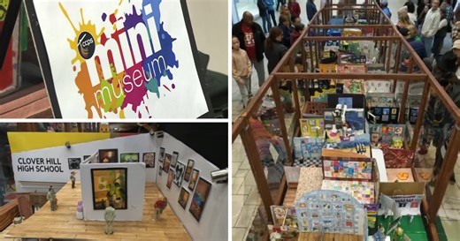 CCPS Mini-Museum unveiled with tiny ribbon-cutting celebration